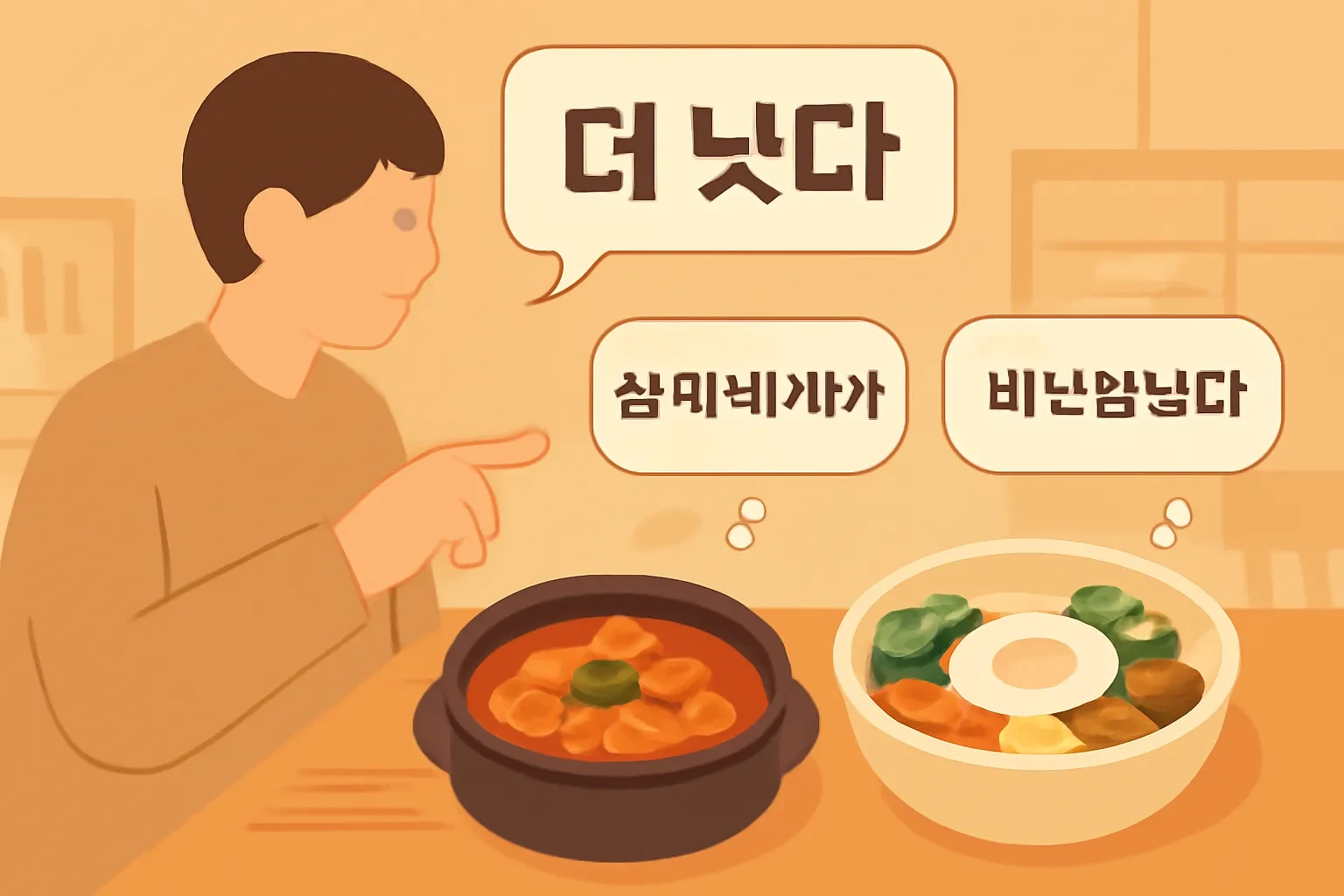 Thể so sánh tiếng Hàn: từ đơn giản đến phức tạp trong hội thoại
